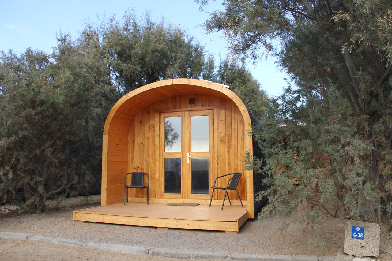 Eco-Wooden Houses Camping Montana Roja El Médano Eksteriør bilde