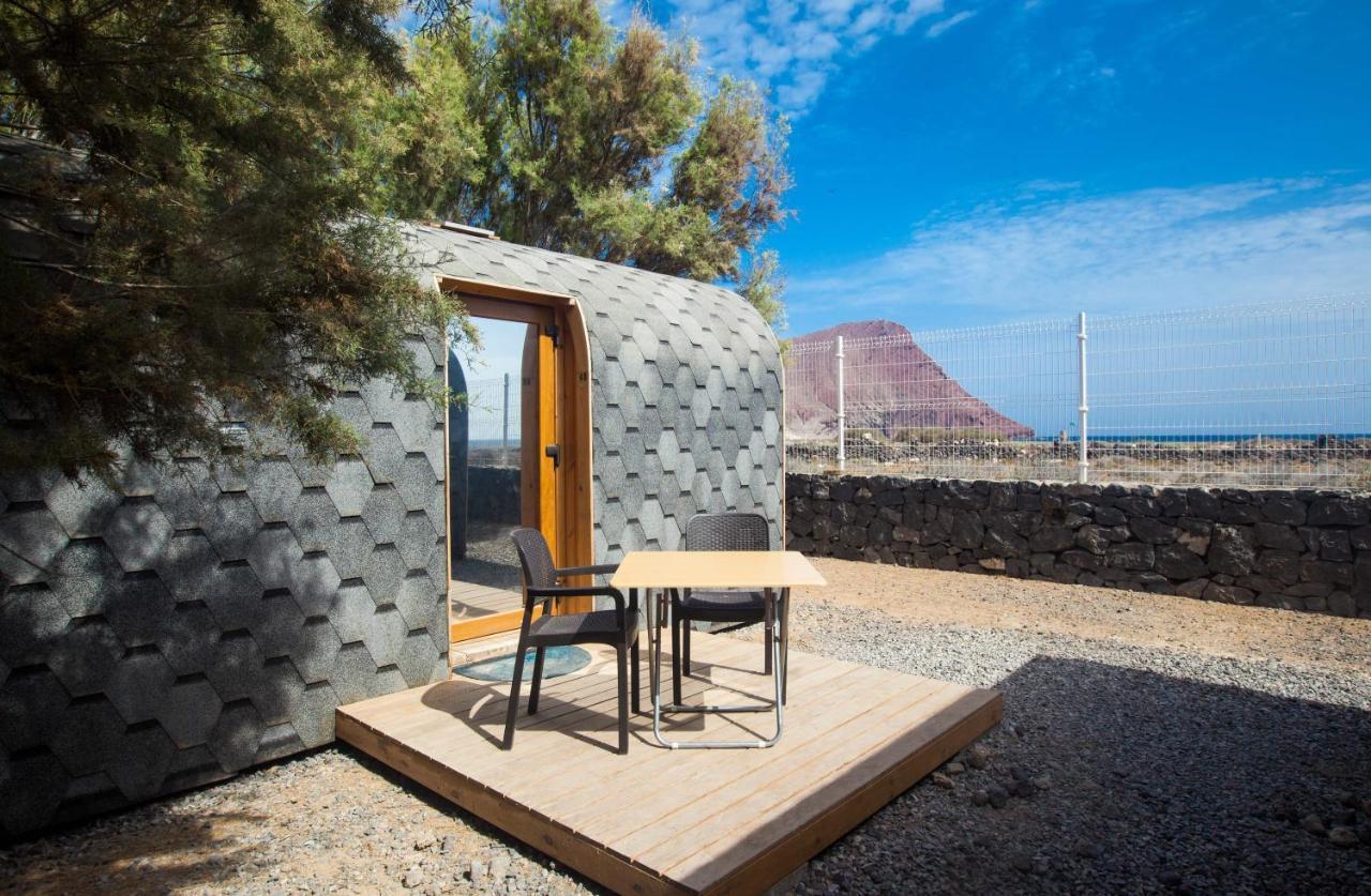 Eco-Wooden Houses Camping Montana Roja El Médano Eksteriør bilde