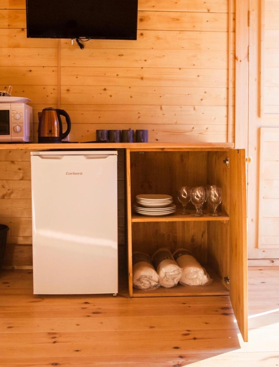 Eco-Wooden Houses Camping Montana Roja El Médano Eksteriør bilde