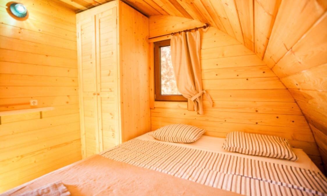 Eco-Wooden Houses Camping Montana Roja El Médano Eksteriør bilde