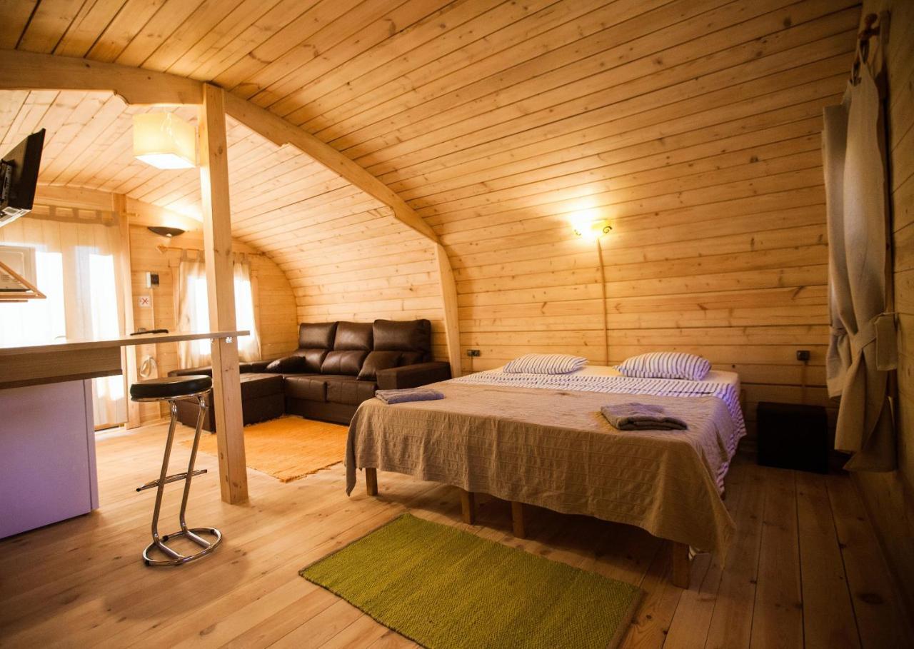 Eco-Wooden Houses Camping Montana Roja El Médano Eksteriør bilde