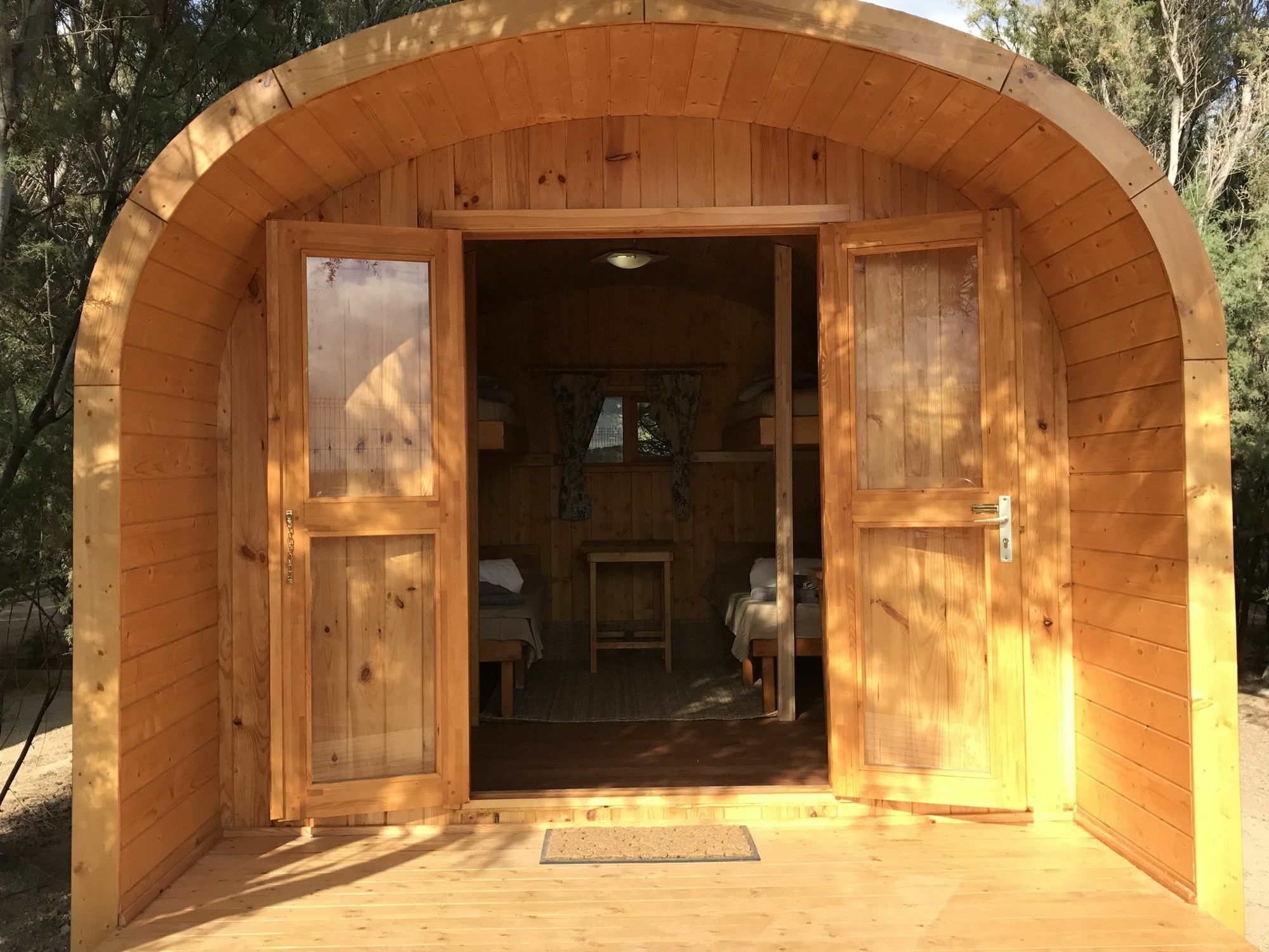 Eco-Wooden Houses Camping Montana Roja El Médano Eksteriør bilde