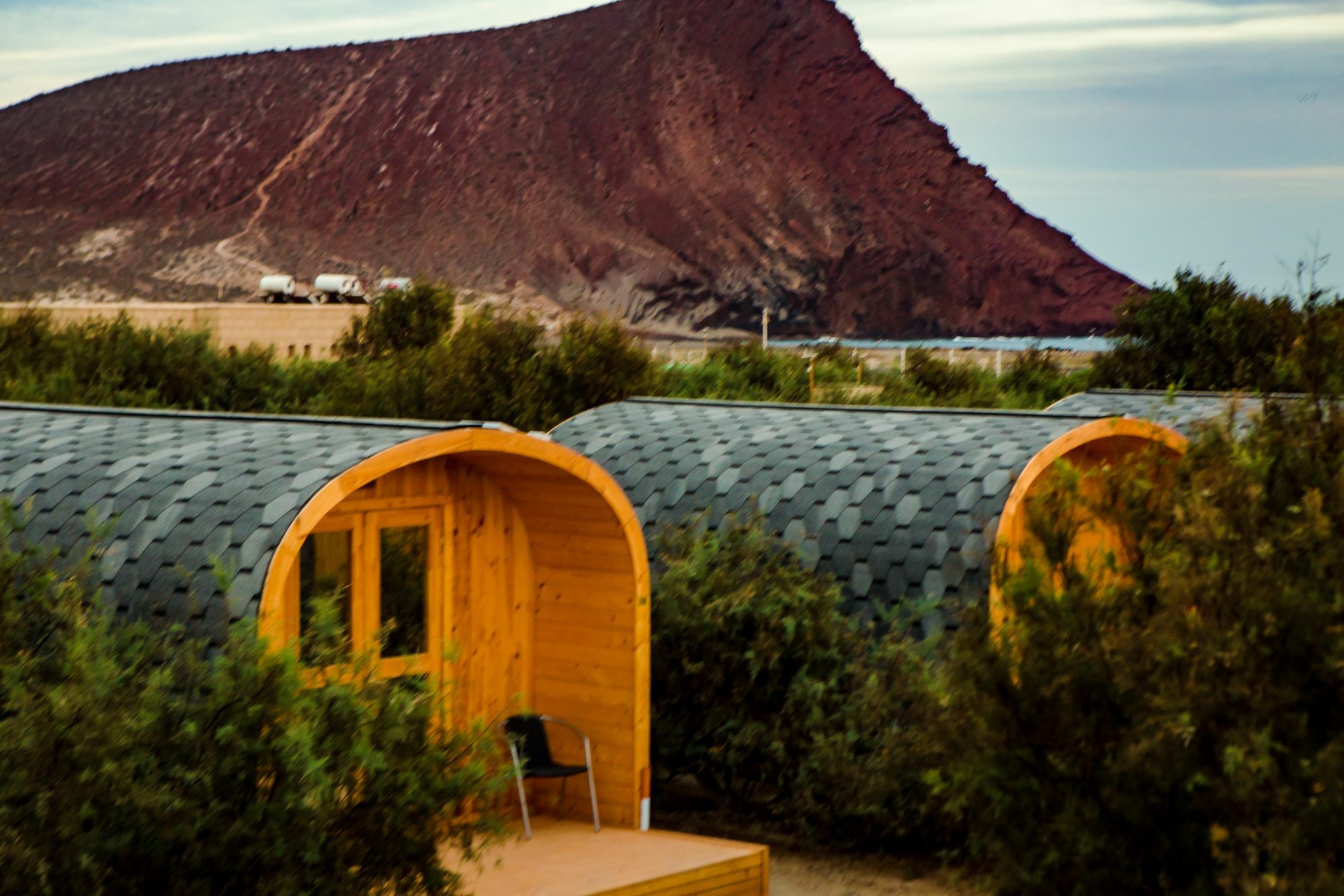 Eco-Wooden Houses Camping Montana Roja El Médano Eksteriør bilde
