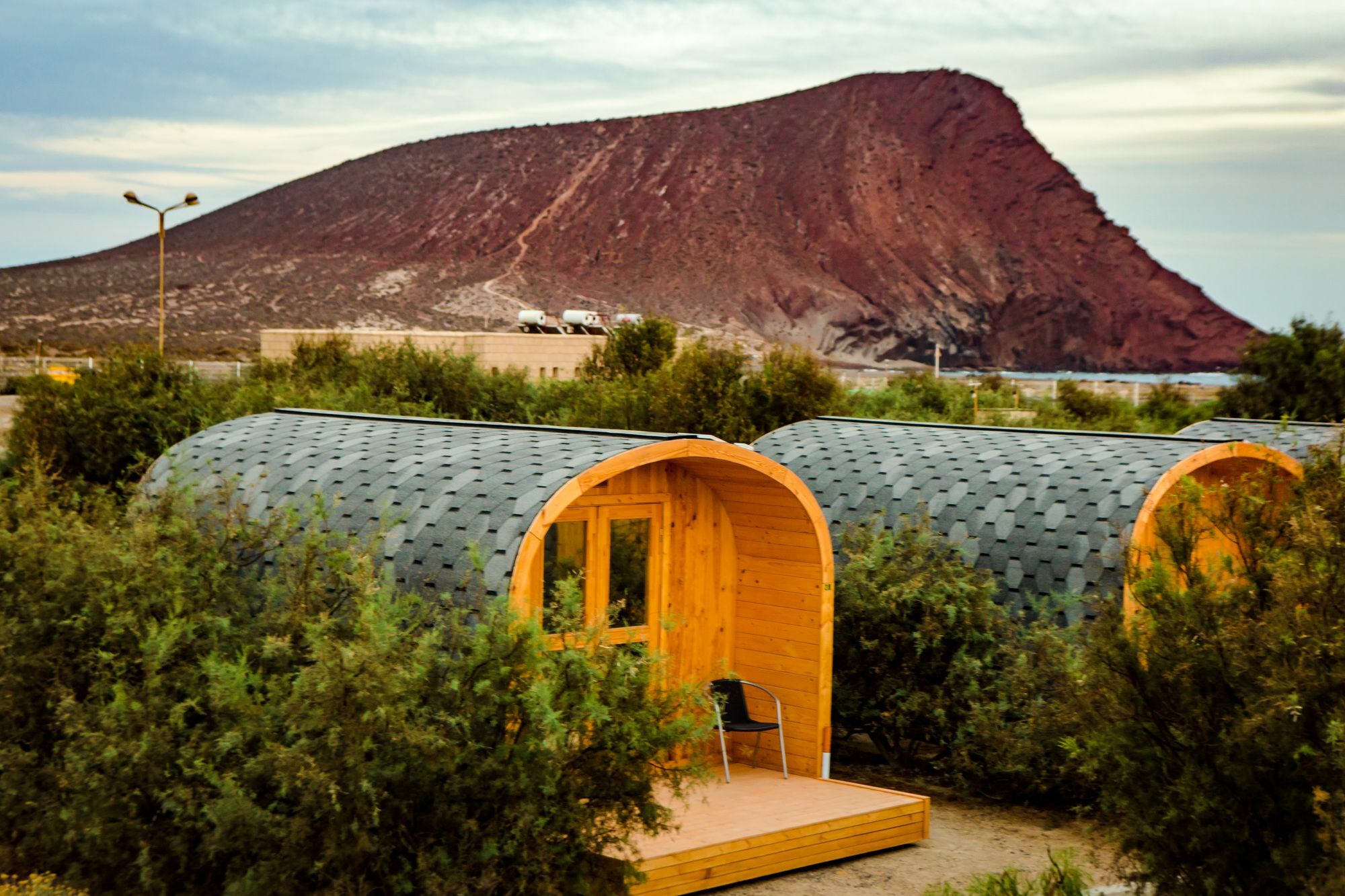 Eco-Wooden Houses Camping Montana Roja El Médano Eksteriør bilde